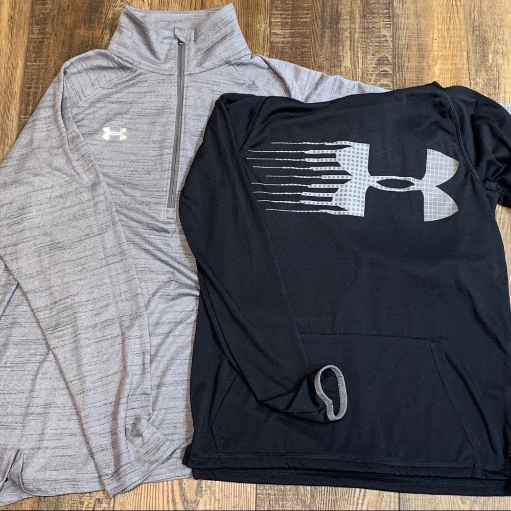 LOT OF 2 NWOT Under Armour UA 1/4 Zip & Hoodie